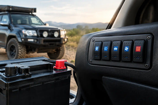 Do Switch Panels Drain Battery in a 4WD?