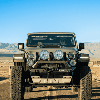Carbon Offroad 12K Winch on Jeep