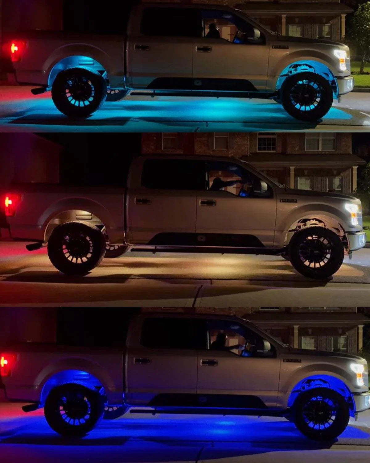 NEW Vibrant Series | Upgraded RGB LED Rock Lights Kit Multicolor Neon Underglow Lights with Bluetooth APP & Remote Control 8PCS/SET
