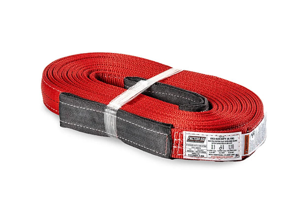 30 Foot Tow Strap Standard Duty 30 Foot x 2 Inch Red Factor 55