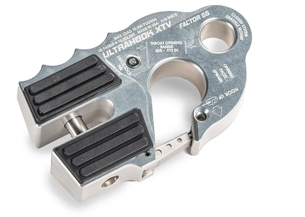 UltraHook XTV Closed System Winch Shackle Mount Silver Factor 55