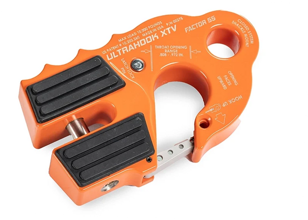 UltraHook XTV Closed System Winch Shackle Mount Orange Factor 55