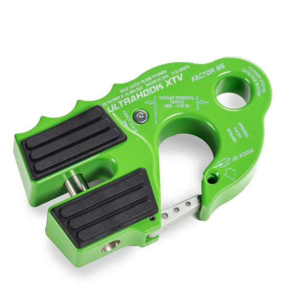UltraHook XTV Closed System Winch Shackle Mount Green Factor 55