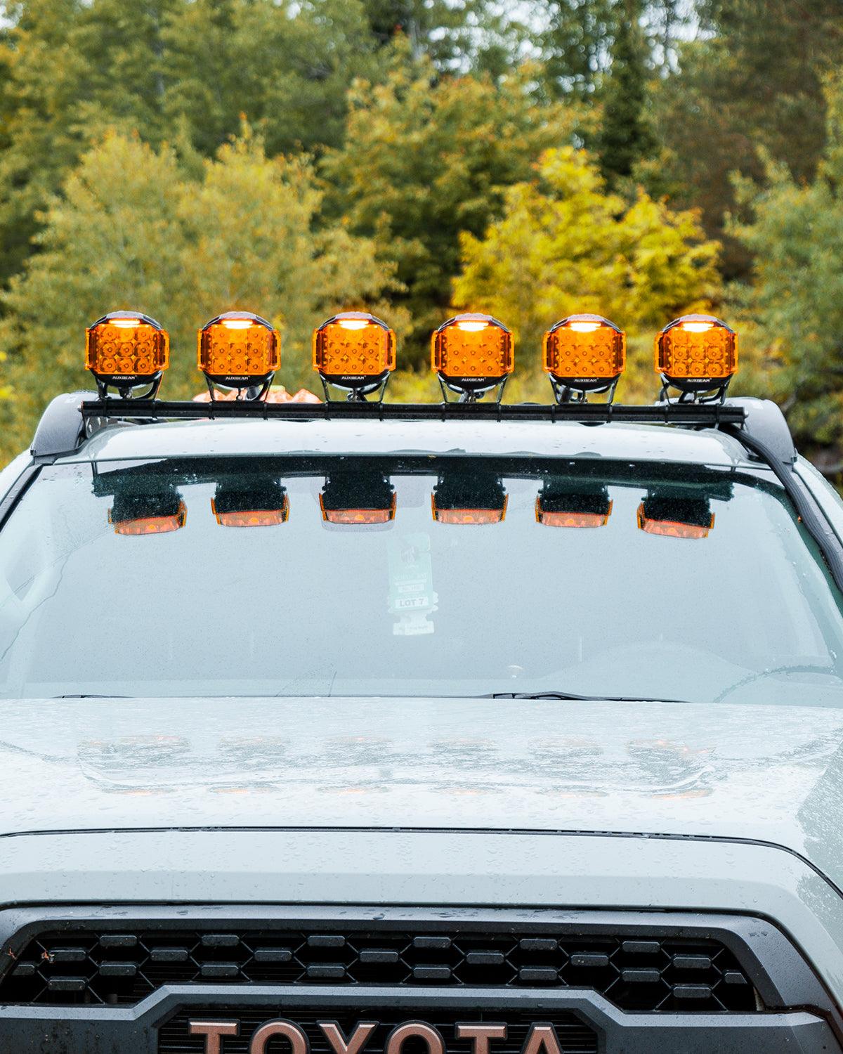 V-max Series 6Pcs Side Shooter Pod Lights with Power Harness