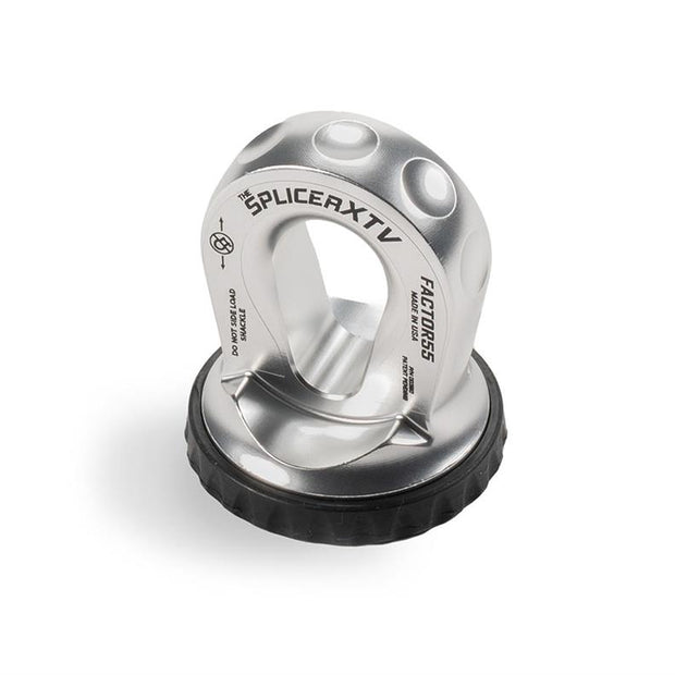 Splicer XTV Splice On Synthetic Rope Thimble Shackle Silver Factor 55