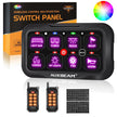 RC Series 8 Gang (RC-800) RGB Switch Panel with Remote Controller, Toggle/ Momentary/ Pulsed Mode Supported(One-Sided Outlet)