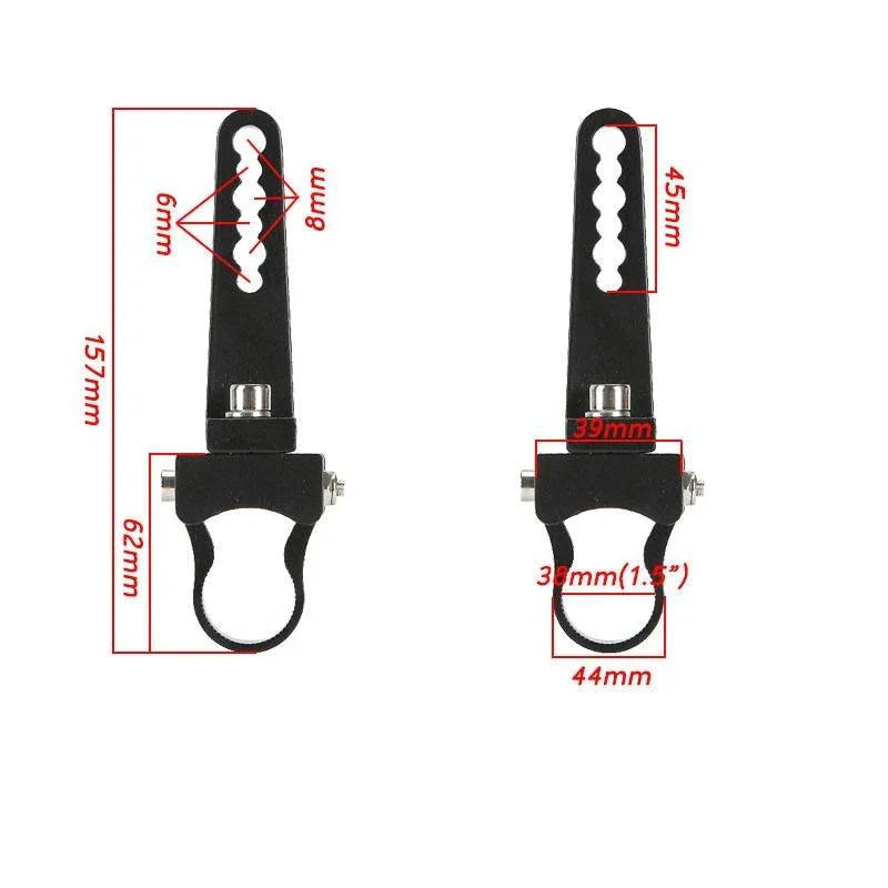 (2PCS/SET) 1.5 INCH LIGHT BAR MOUNTING BRACKET KIT BULL BAR ROLL CAGE CLAMPS