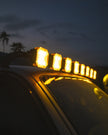 CUBE-Z Series 4 Inch Flood LED Pod Lights Off Road Lights with White DRL & Amber Turn Signal Lights