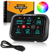 RGB Series 6 Gang (RA60) Switch Panel, Toggle/ Momentary/ Pulsed Mode Supported (One-Sided Outlet)