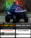 2.2 FT New LED RGB Whip Lights with Turn Signal & Brake Light, Bluetooth APP/ Remote Control