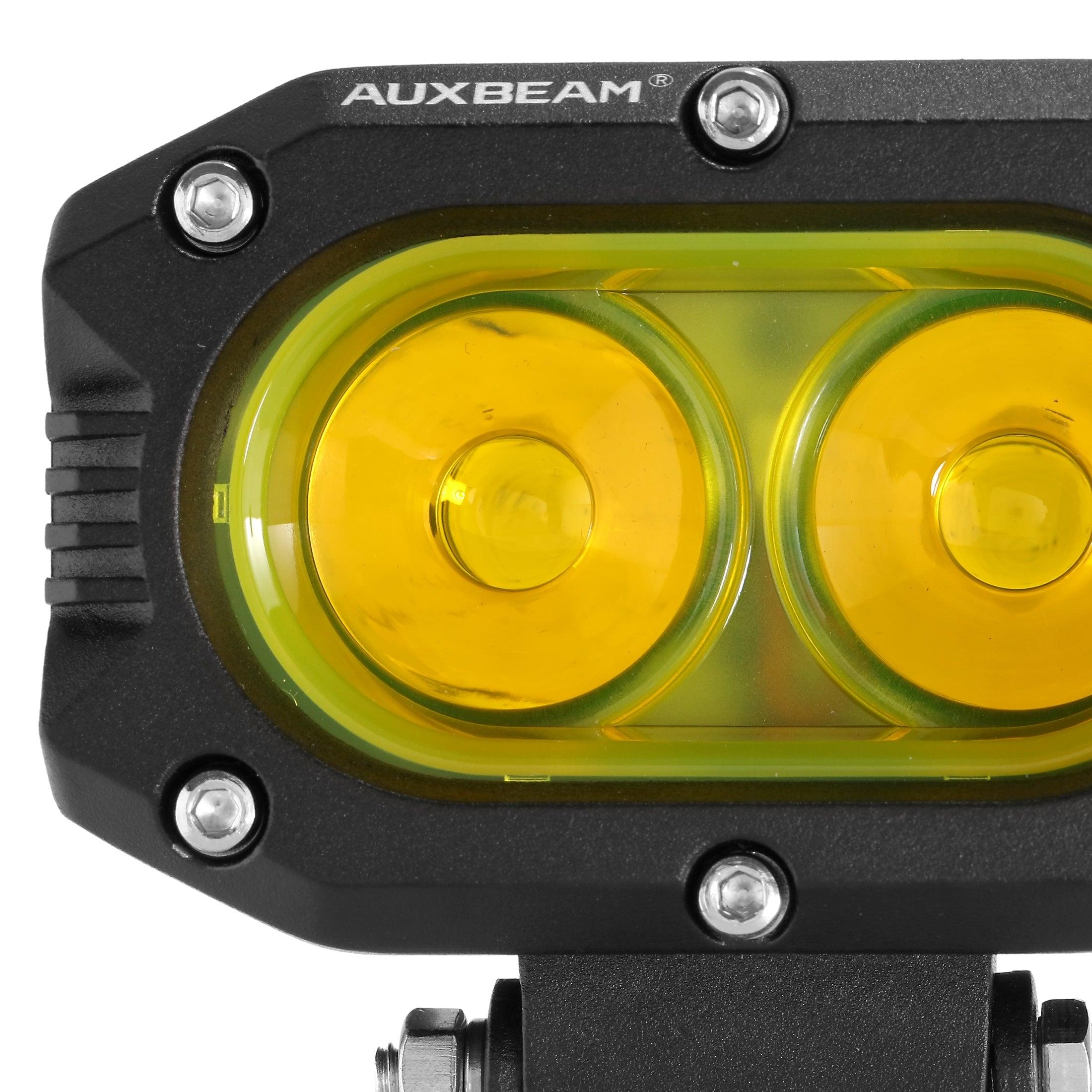 R4 Series | 4 Inch 60W LED Pods Light Flood Beam Amber Light