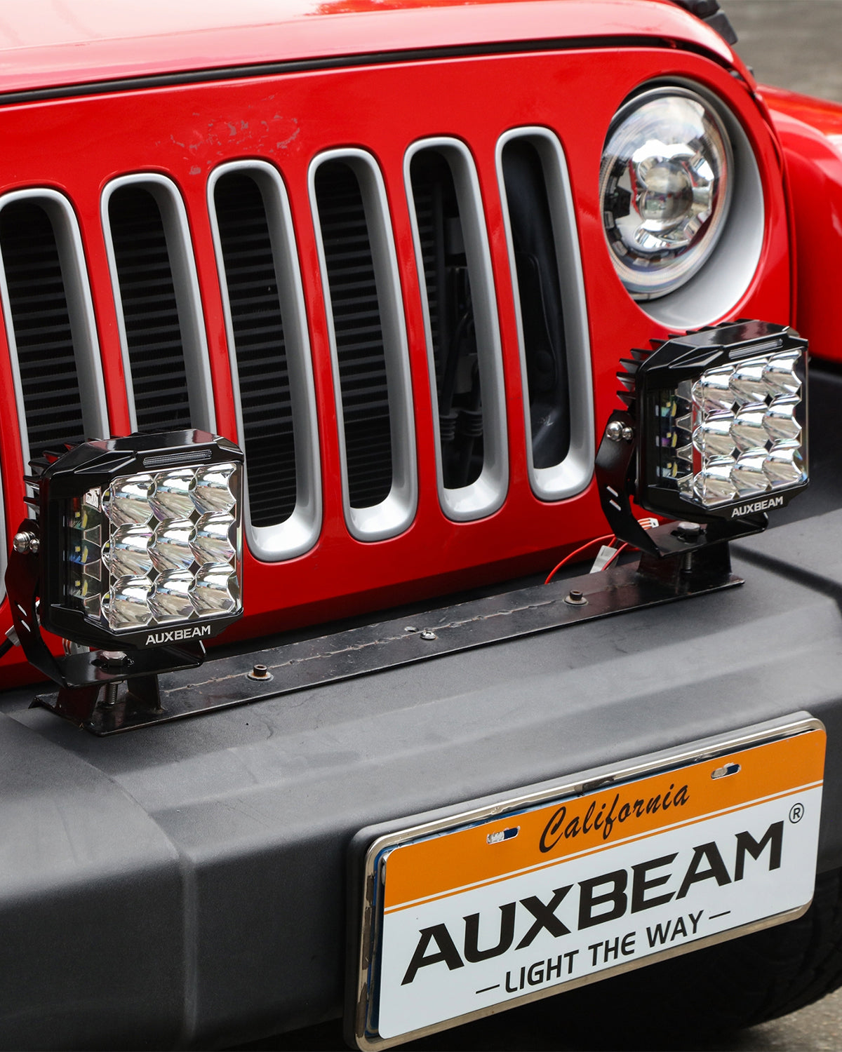 V-MAX Series | 7 Inch 228W 26100LM Combo Beam Side Shooter LED Square Pod Lights with Amber DRL&Backlight