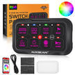 AR Series 8 Gang (AR-800) RGB Switch Panel with APP, Toggle/ Momentary/ Pulsed Mode Supported(One-Sided Outlet)
