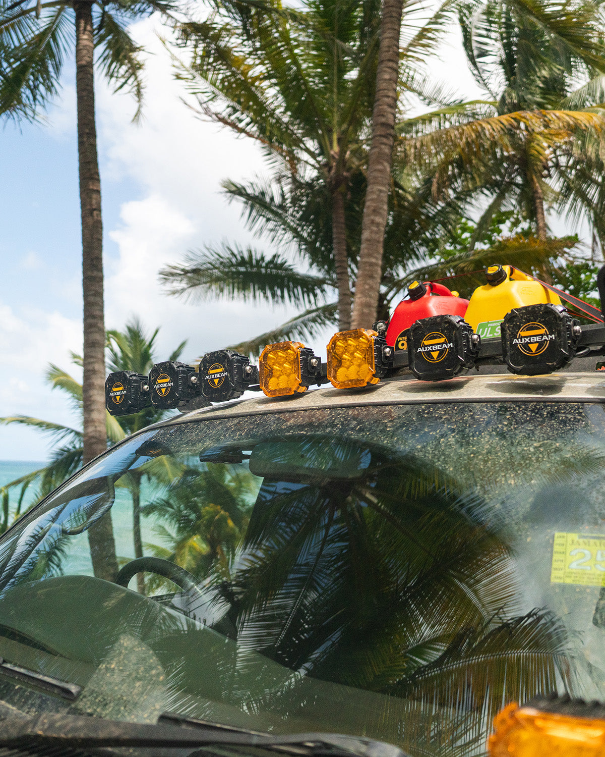 CUBE-Z Series 4 Inch LED Pod Lights Off Road Lights with White DRL & Amber Turn Signal Lights