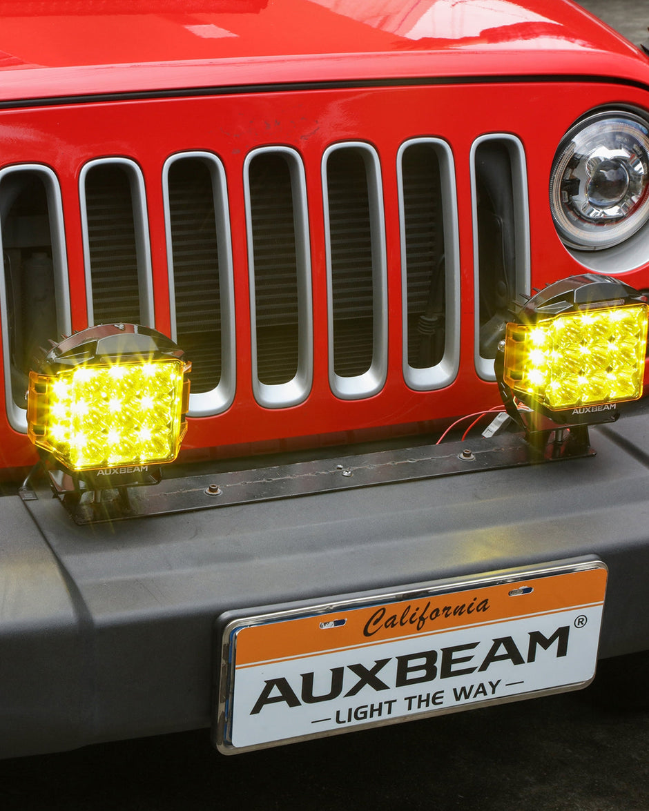 V-MAX Series | 7 Inch 228W 26100LM Combo Beam Side Shooter LED Round Driving Lights with Amber DRL&Backlight