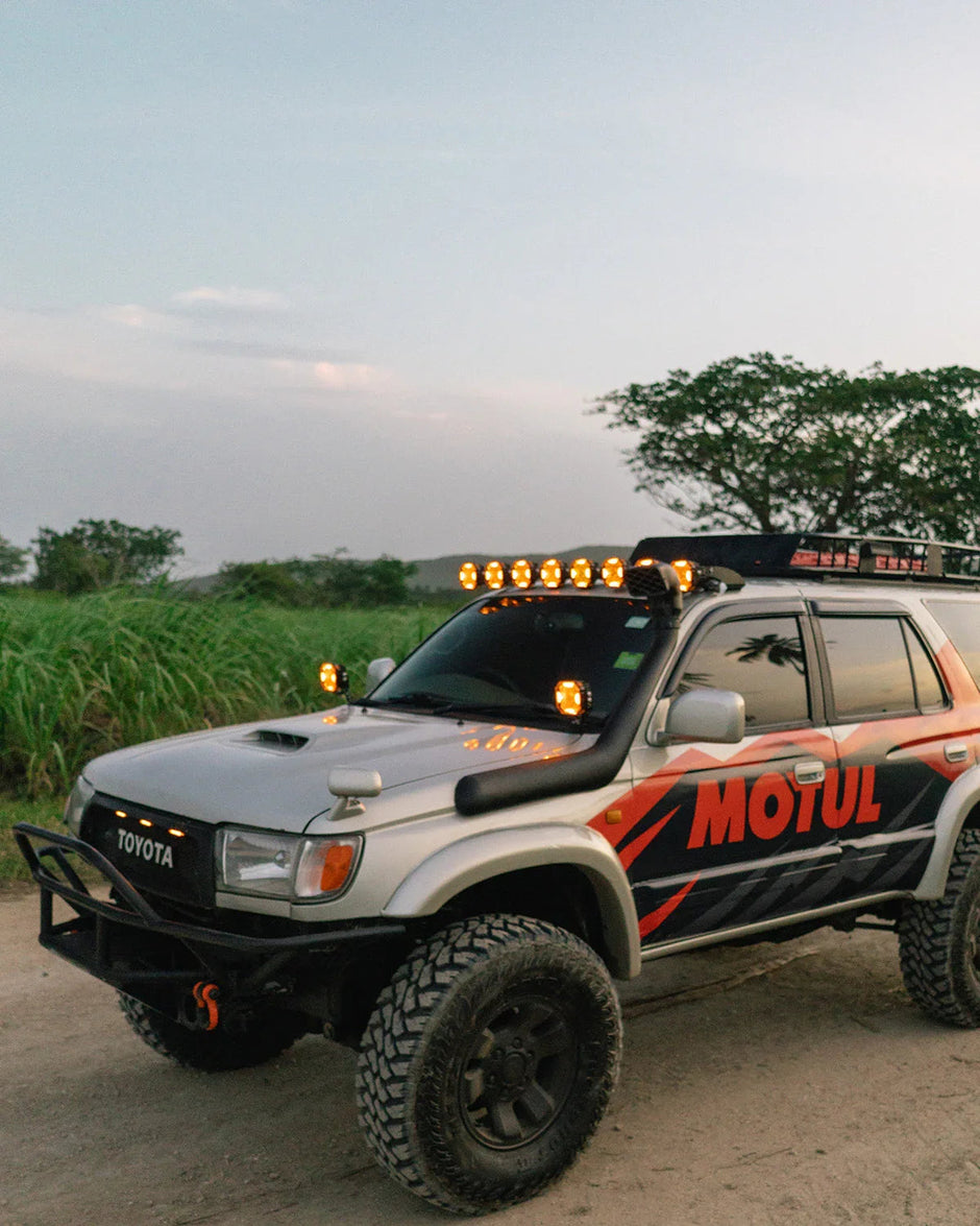CUBE-Z Series 4 Inch Spot LED Pod Lights Off Road Lights with White DRL & Amber Turn Signal Lights