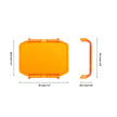R4 Series 4 Inch LED Pod Lights Dark Amber Cover Light Shield Cover