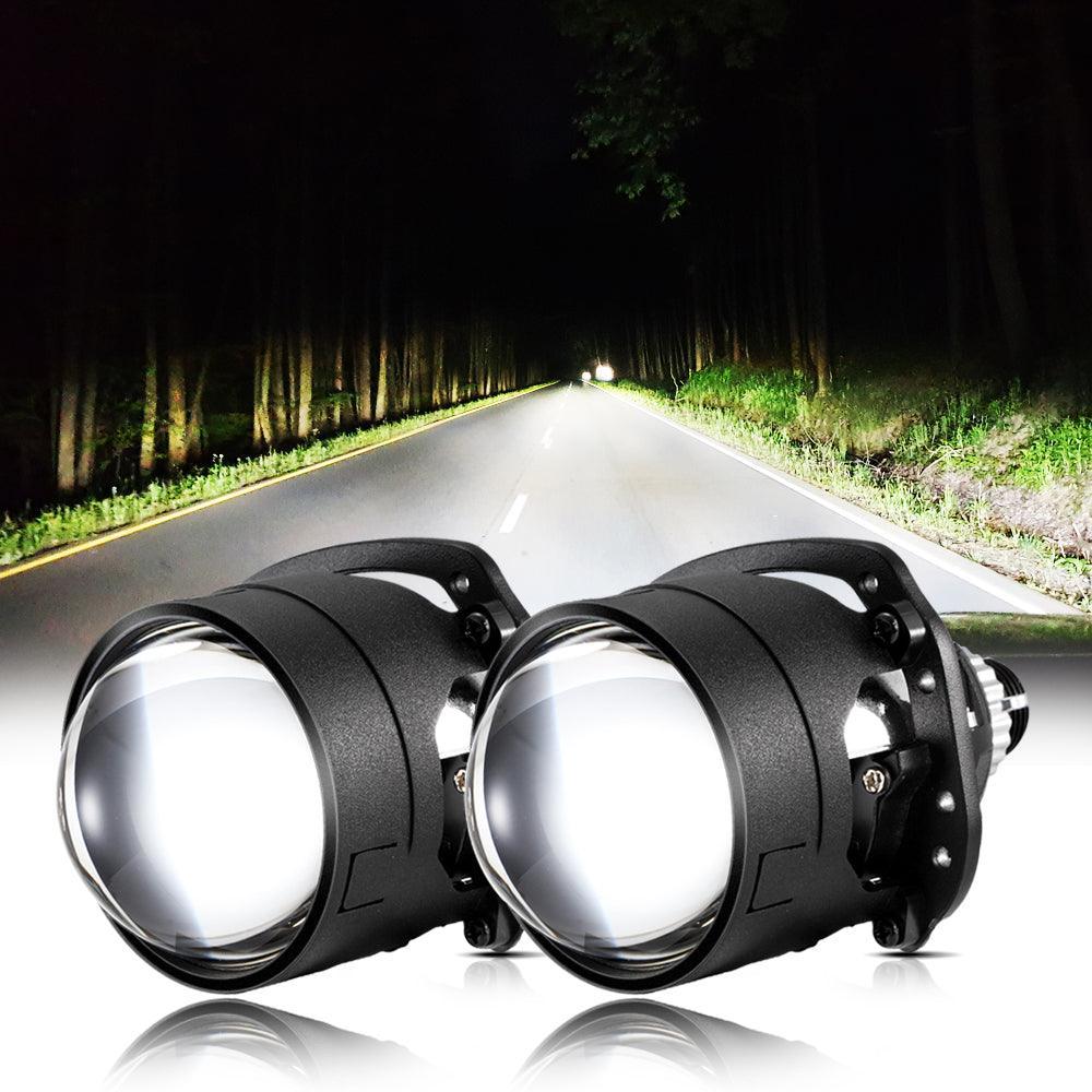 (2pcs/Set)2.5 Inch 80W 6000K Bi-LED Projector Lens Headlight S8 Series Non-Destructive Installation Projector Lens-S8 Basic