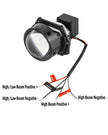 (2pcs/Set)3 Inch 112W 6000K Bi-LED Projector Lens Healidght K9 Series Retrofit Cutting Installation -K9 Basic