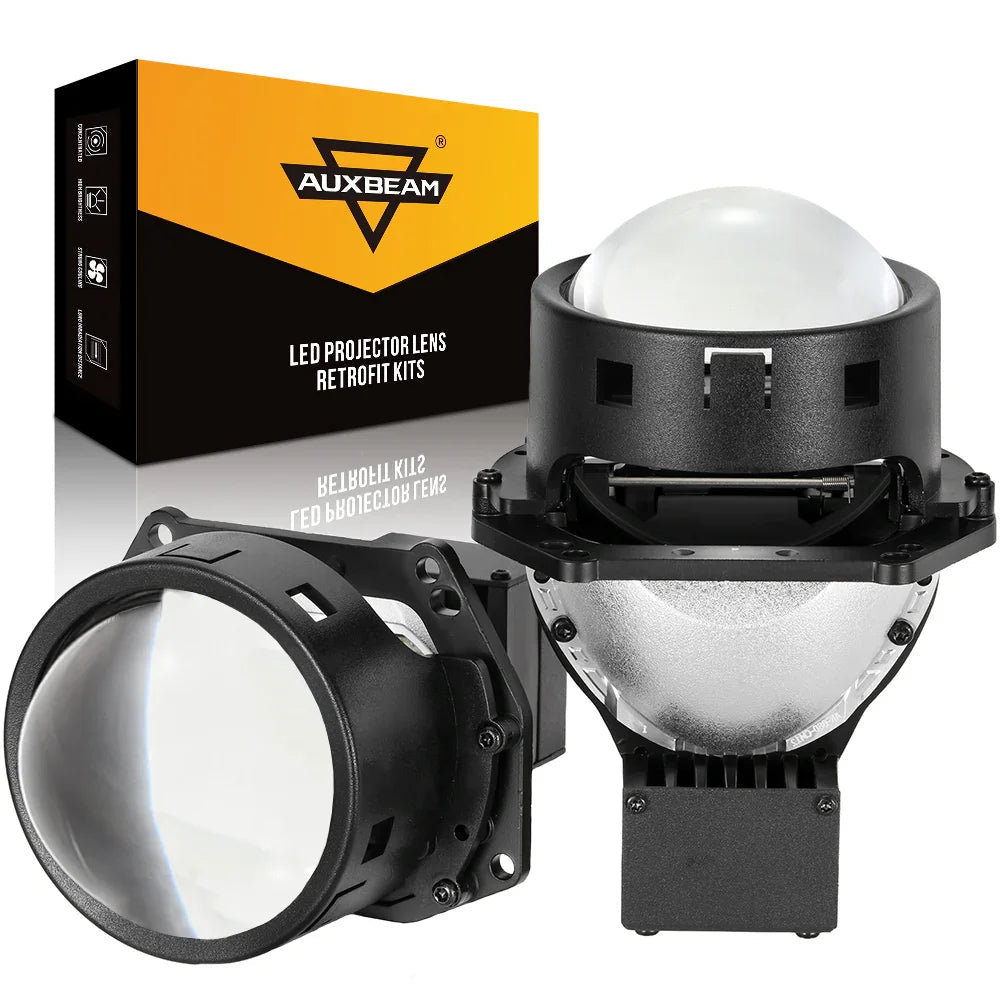 (2pcs/Set)3 Inch 112W 6000K Bi-LED Projector Lens Healidght K9 Series Retrofit Cutting Installation -K9 Basic