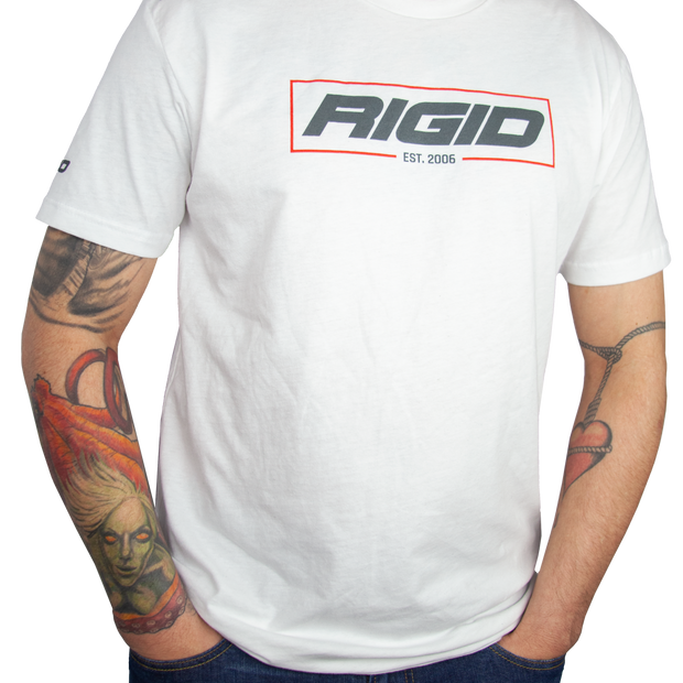 RIGID T Shirt Established 2006 Medium White