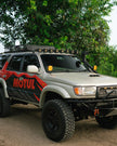 CUBE-Z Series 4 Inch Flood LED Pod Lights Off Road Lights with White DRL & Amber Turn Signal Lights