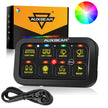 RGB Series 8 Gang (RB80) Switch Panel, Toggle/ Momentary/ Pulsed Mode Supported (Two-Sided Outlet)