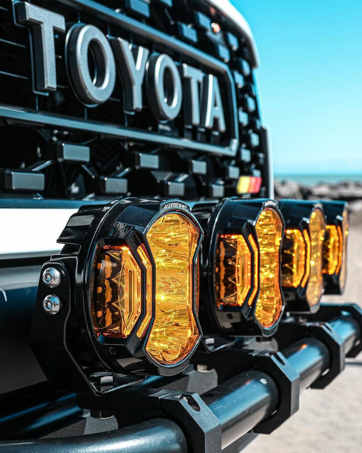 V-ULTRA Series | 5 Inch 172W LED Side Shooter Amber Pod Lights with Amber DRL