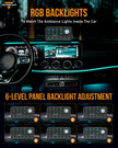 🆕KS-80 Knob RGB Switch Panel MAX 120A ,Light Dimming, Dynamic Chase, Four External Triggers, 4 Modes