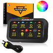 RGB Series 6/8/12 Gang LED Switch Panel,Off Road Light Controller