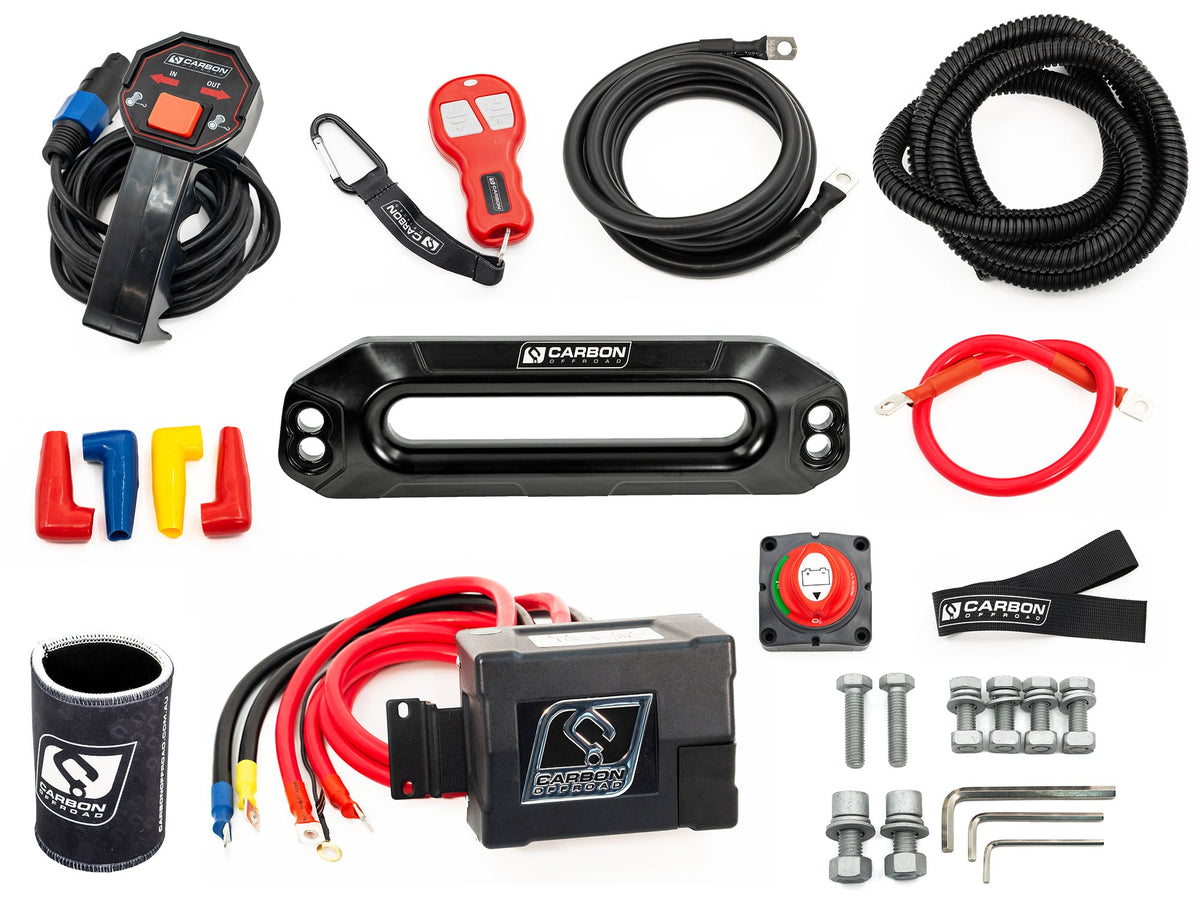 Carbon Scout Pro 10000lb Winch V3 — BYO Hook