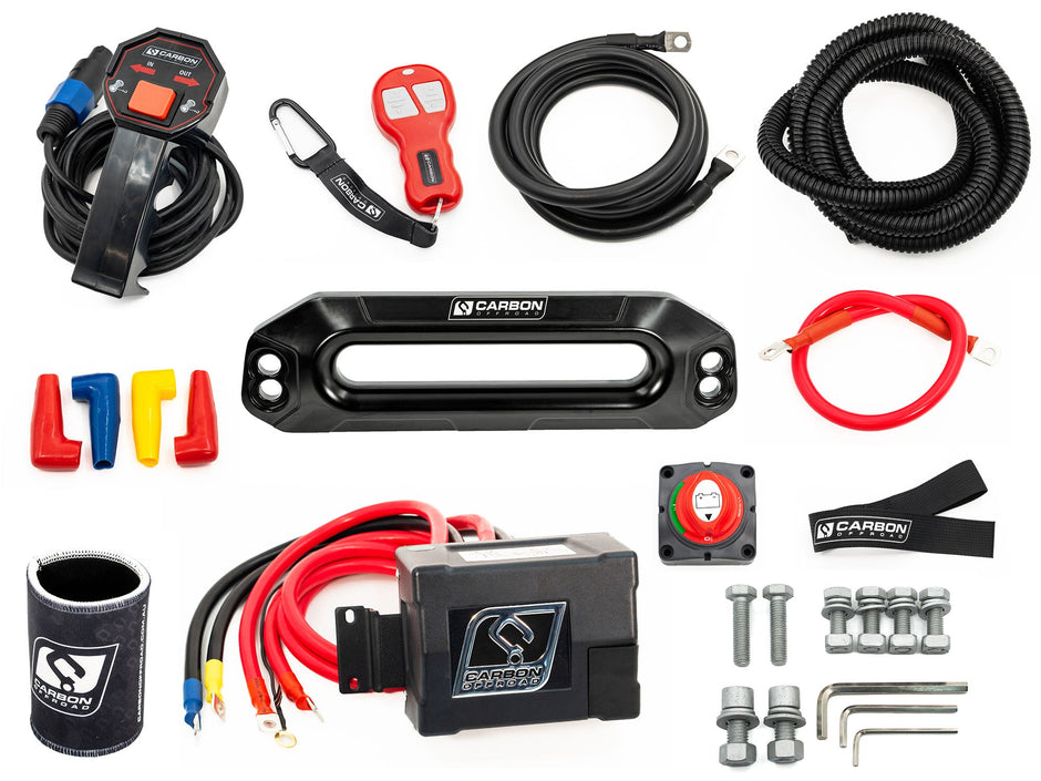 Carbon Scout Pro 10000lb Winch V3 — BYO Hook