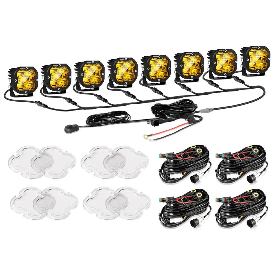 XP-ULTRA Series 3 Inch 80W 9600LM LED Pods Lights White&Amber