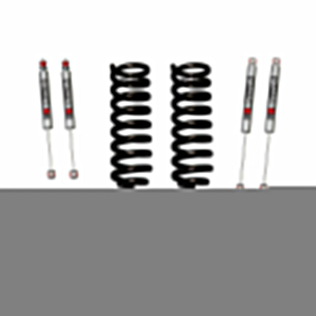 Ranger/Bronco II Suspension Lift Kit 83-89 Ranger 84-89 Bronco II w/Shock M95 Performance Shocks 1.5-2 Inch Lift Incl. Front Coil Springs Rear Add-A-Leafs Skyjacker