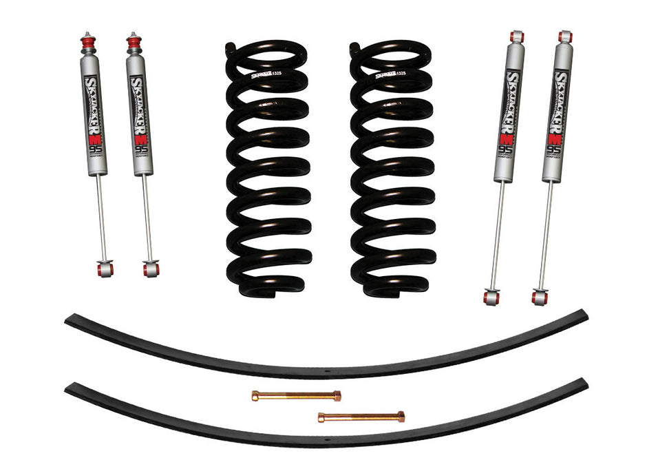 Ranger/Bronco II Suspension Lift Kit 83-89 Ranger 84-89 Bronco II w/Shock M95 Performance Shocks 1.5-2 Inch Lift Incl. Front Coil Springs Rear Add-A-Leafs Skyjacker