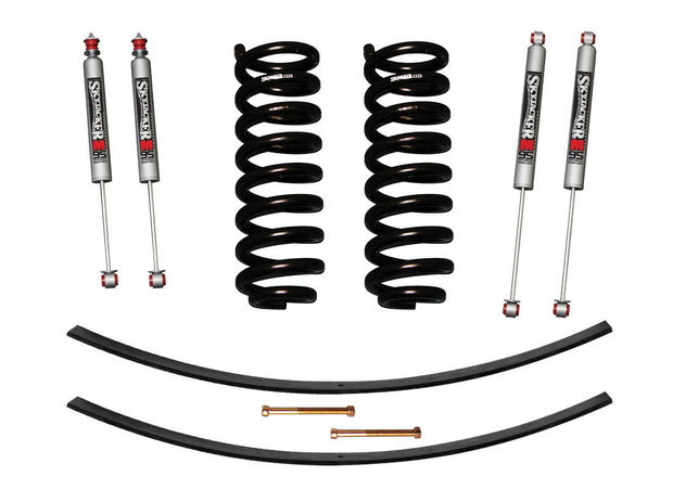 Ranger/Bronco II Suspension Lift Kit 83-89 Ranger 84-89 Bronco II w/Shock M95 Performance Shocks 1.5-2 Inch Lift Incl. Front Coil Springs Rear Add-A-Leafs Skyjacker