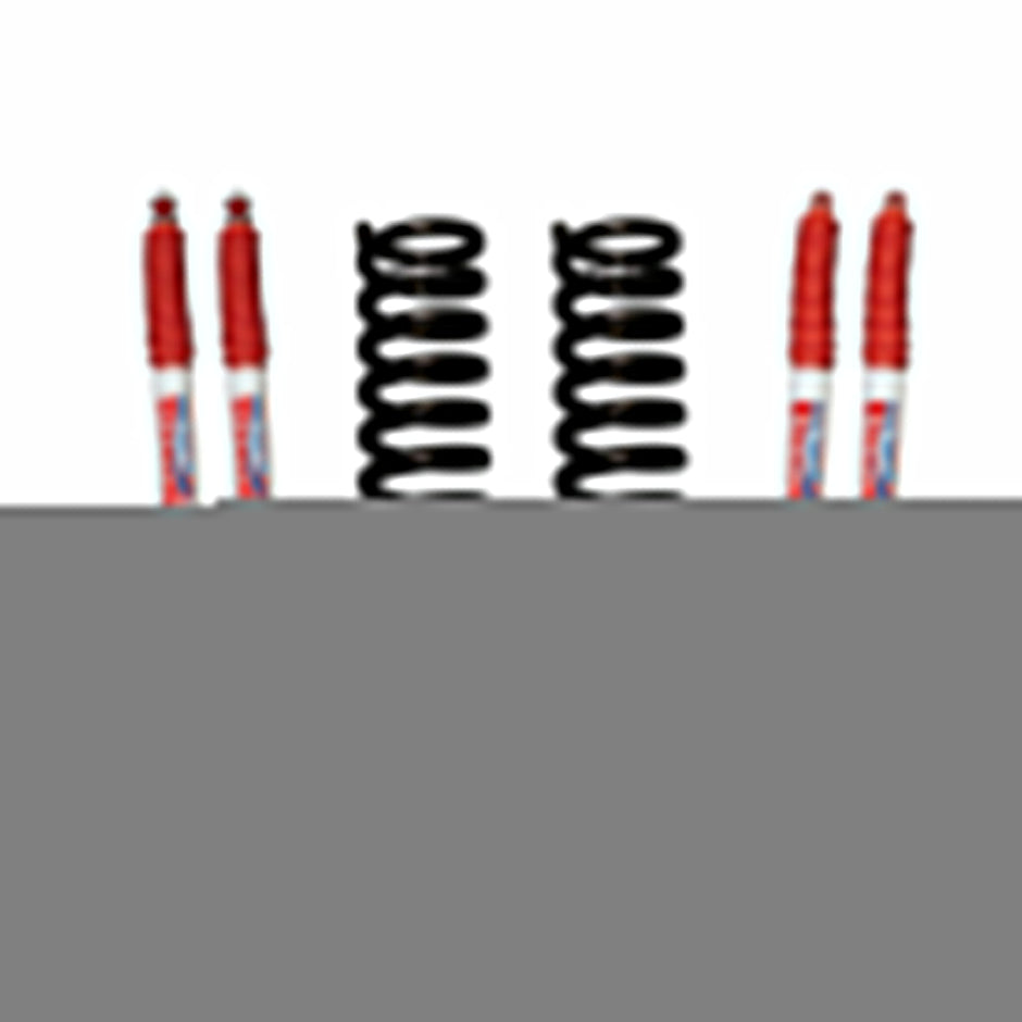 Ranger Suspension Lift Kit 89-97 Ranger w/Shock 1.5-2 Inch Lift Incl. Front Coil Springs Rear Add-A-Leafs Skyjacker