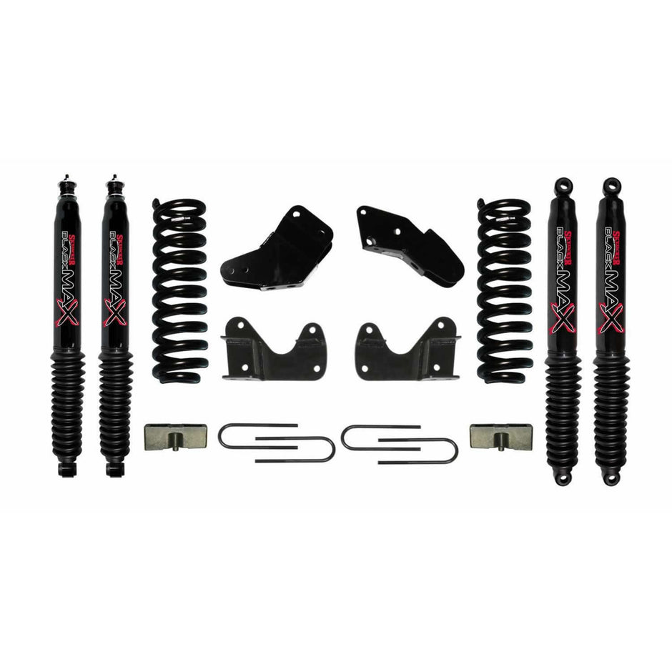 Ranger Suspension Lift Kit 83-97 Ford Ranger w/Shock Black MAX Shocks 4 Inch Lift Incl. Standard Brackets U Bolts Blocks Skyjacker