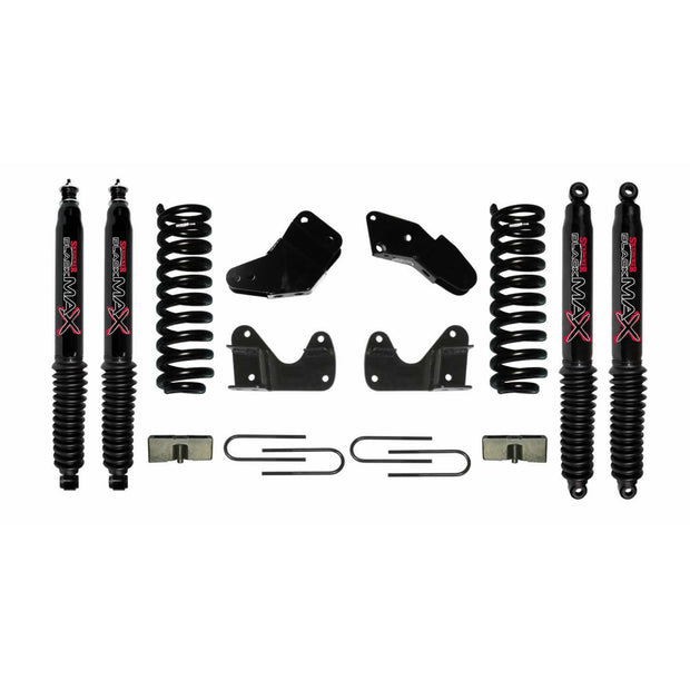 Ranger Suspension Lift Kit 83-97 Ford Ranger w/Shock Black MAX Shocks 4 Inch Lift Incl. Standard Brackets U Bolts Blocks Skyjacker