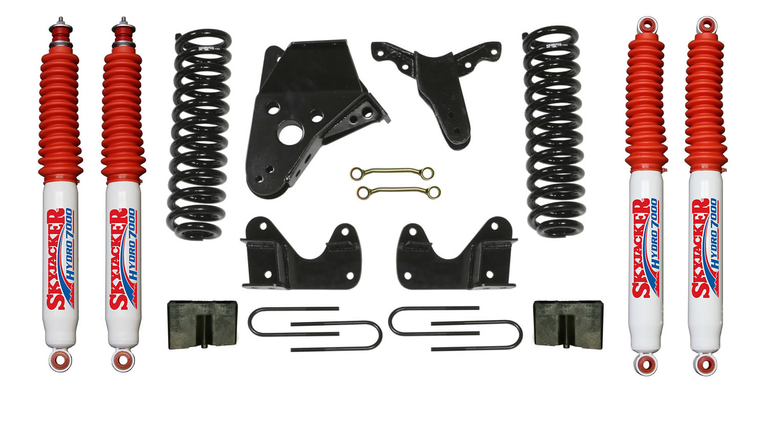 Bronco II Suspension Lift Kit  84-90 Bronco II w/Shock 6 Inch Lift Incl. Front Springs Sway Bar End Link Kit Rear Block Rear U Bolt Kit Skyjacker