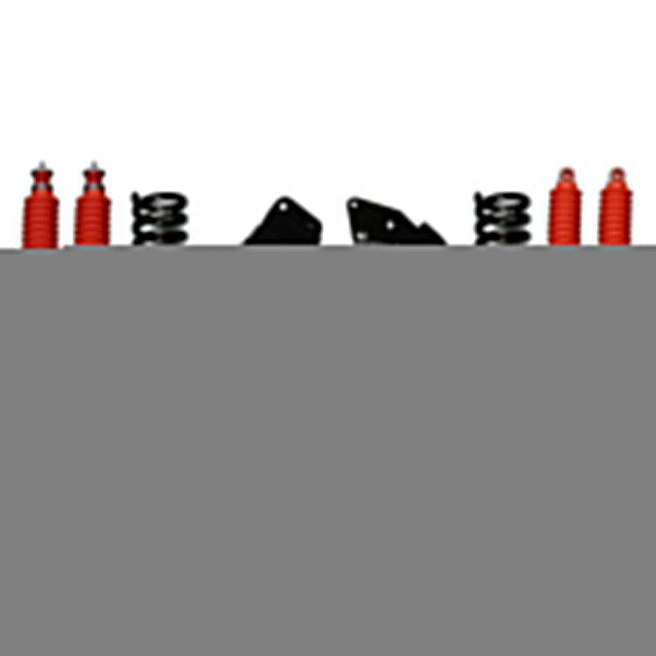 Ranger/B Series Suspension Lift Kit 83-97 Ranger 94-97 Mazda B Series w/Shock Nitro Shocks 6 Inch Lift Incl. Front Coil Springs Hinge Brackets Radius Arm Bracket Rear U Bolt Kit Rear Block Skyjacker