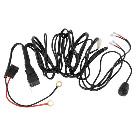 (2 Leads 16AWG) LED Light Bar Wiring Harness Kit with Fuse 12V 40A Relay ON/OFF Switch