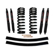 Bronco Suspension Lift Kit 75-77 Ford Bronco w/Shock Black MAX Shocks 1.5-2 Inch Lift Incl. Front Coil Springs Rear Add-A-Leafs Skyjacker