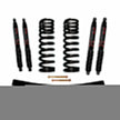 F-100 Suspension Lift Kit 70-72 Ford F-100 w/Shock Black MAX Shocks 1.5-2 Inch Lift Incl. Front Coil Springs Rear Add-A-Leafs Skyjacker