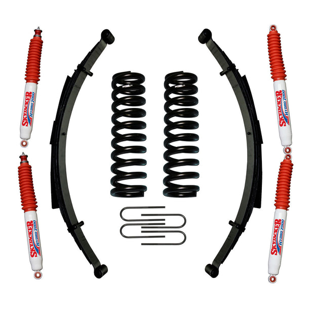 Bronco Suspension Lift Kit 78-79 Ford Bronco w/Shock 4 Inch Lift Incl. Front/Rear Springs Rear U Bolt Kit Skyjacker