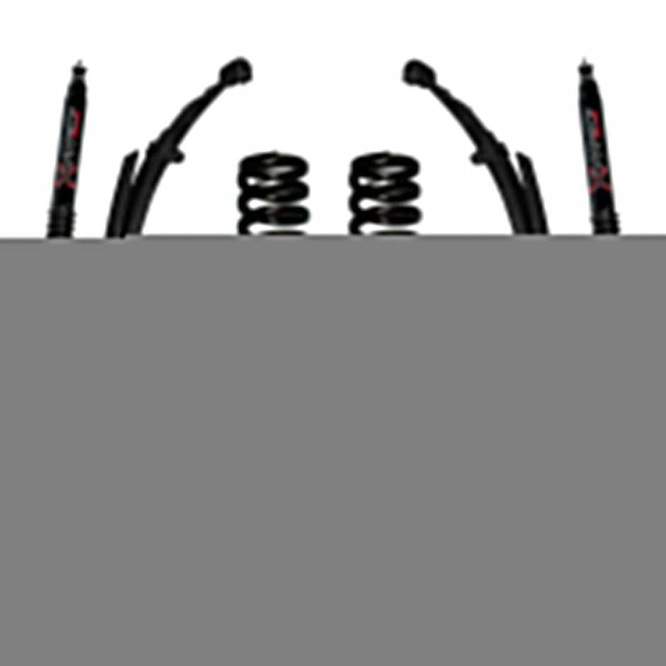 F-100/F-150 Suspension Lift Kit 73-75 F-100 77-79 F-150 w/Shock Black MAX Shocks 4 Inch Lift Incl. Front/Rear Springs Rear U Bolt Kit Skyjacker