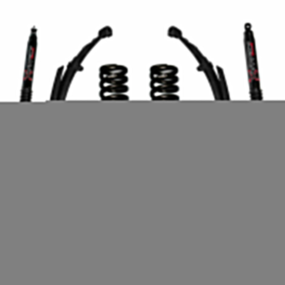 Bronco Suspension Lift Kit 75-79 Bronco w/Shock Black MAX Shocks 7 Inch Lift Incl. Coil Spring Leaf Spring U Bolt Kit Skyjacker