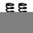 Softride Coil Spring Set Of 2 Front w/2 Inch Lift Black 80-96 Ford Bronco 80-96 Ford F-150 Skyjacker