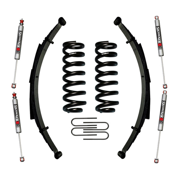 Suspension Lift Kit w/Shock M95 Performance Shocks 1.5-2 Inch Lift Incl. Front/Rear Springs Rear U Bolt Kit Skyjacker