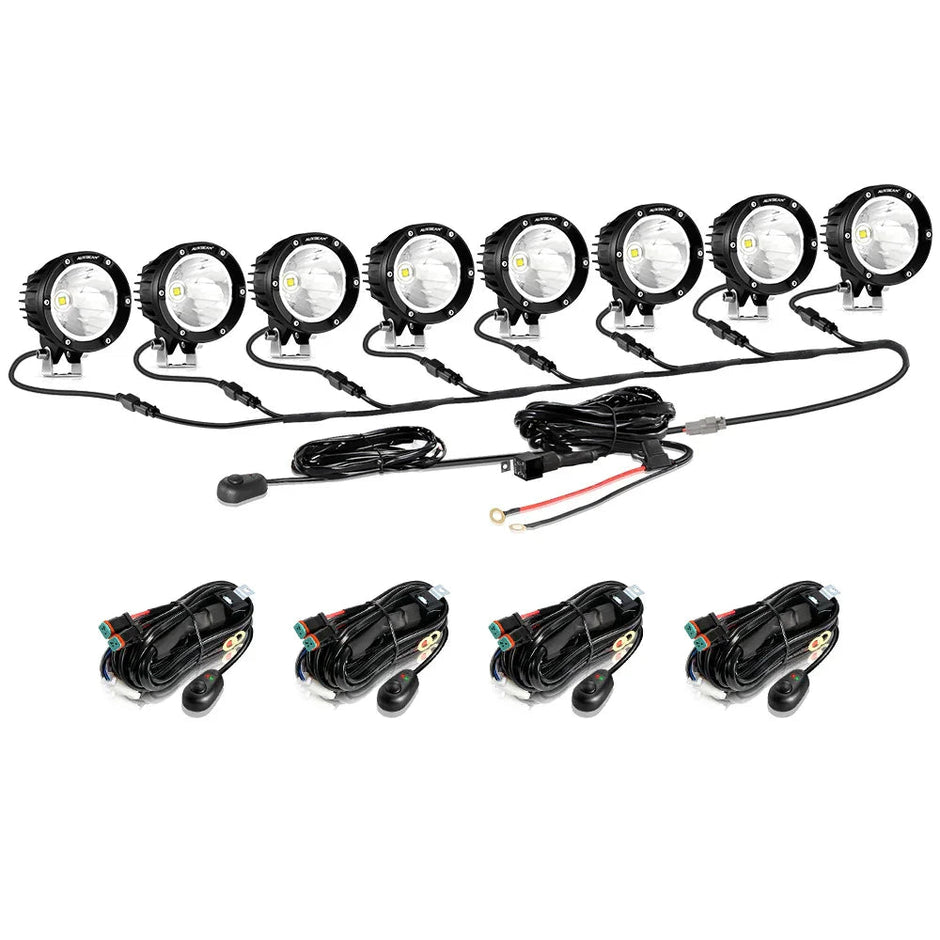 C4 Series | 4 Inch 100W Spot Round LED Pods White LED Driving Lights